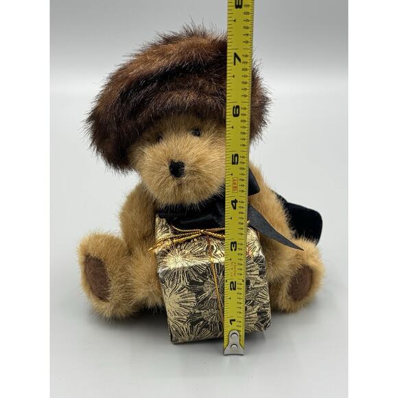 Boyd’s Bears IVANA SPENDALOT In Hat & Born To Shop Black Velvet Purse 8” Jointed - Picture 7 of 12